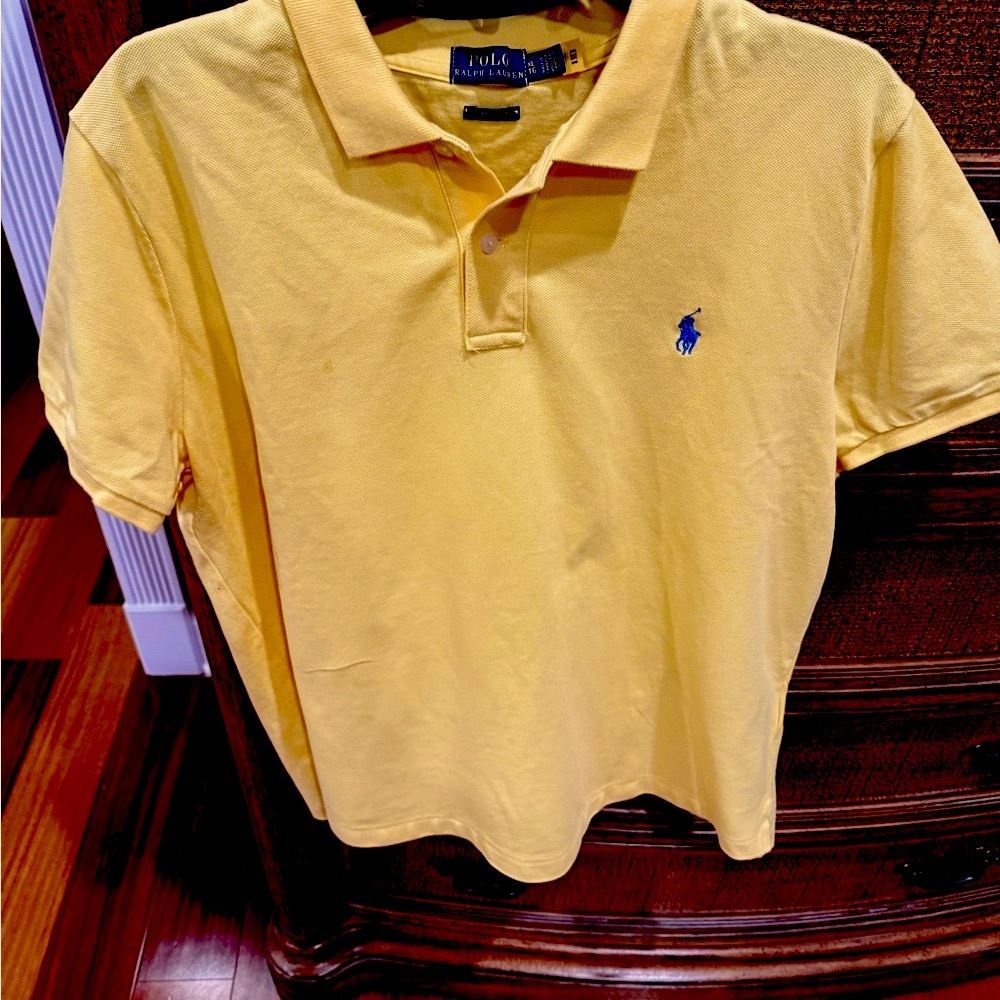Polo by Ralph Lauren Men’s Bright Yellow Cotton Polo Shirt